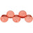 Czech Top Hole Round 6mm ColorTrends: Transparent Aurora Red (25pcs)