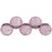 Czech Top Hole Round 6mm ColorTrends: Transparent Dusty Cedar (25pcs)