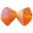 Czech Shell 8 x 7mm Matte - Dk Topaz AB (25pcs)