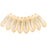 Czech Dagger 10 x 3mm Luster - Transparent Champagne (100pcs)