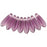 Czech Dagger 10 x 3mm Med Amethyst (100pcs)