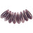 Czech Dagger 10 x 3mm Milky Amethyst/Crystal (100pcs)