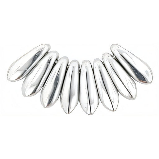 Czech Dagger 10 x 3mm Silver (100pcs)