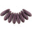 Czech Dagger 10 x 3mm Metallic Suede - Pink (100pcs)