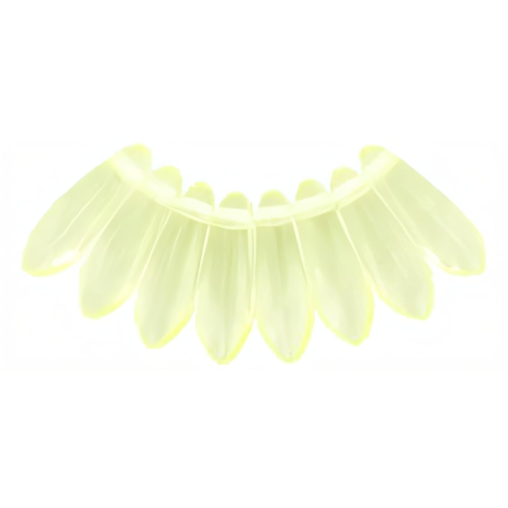 Czech Dagger 10 x 3mm Jonquil (100pcs)