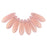 Czech Dagger 10 x 3mm Luster Iris - Milky Pink (100pcs)