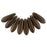 Czech Dagger 10 x 3mm Matte - Dk Bronze (100pcs)
