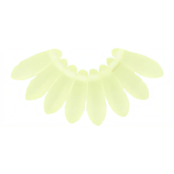 Czech Dagger 10 x 3mm Matte - Jonquil (100pcs)