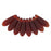 Czech Dagger 10 x 3mm Matte - Ruby (100pcs)