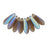 Czech Dagger 10 x 3mm Matte - Smoky Topaz AB (100pcs)