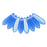 Czech Dagger 10 x 3mm Matte - Sapphire AB (100pcs)