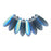 Czech Dagger 10 x 3mm Matte - Montana Blue AB (100pcs)