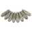 Czech Dagger 10 x 3mm Luster - Opaque Green (100pcs)