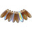 Czech Dagger 10 x 3mm Smoky Topaz AB (100pcs)