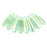 Czech Dagger 10 x 3mm Peridot AB (100pcs)