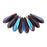 Czech Dagger 10 x 3mm Garnet AB (100pcs)