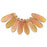 Czech Dagger 10 x 3mm Milky Pink - Celsian (100pcs)