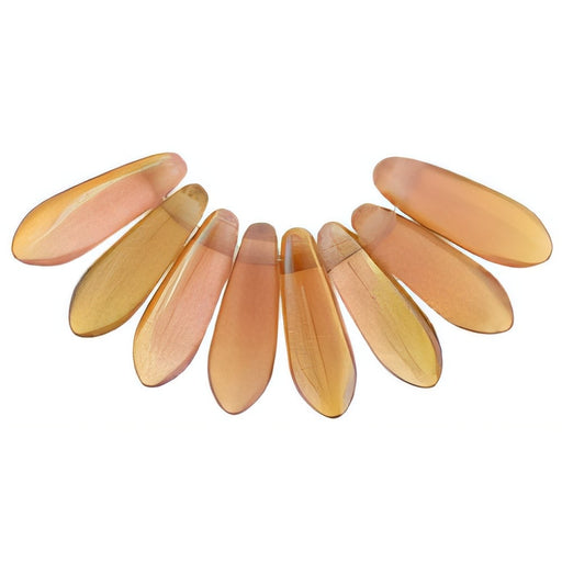 Czech Dagger 10 x 3mm Milky Pink - Celsian (100pcs)