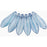 Czech Dagger 16 x 5mm Luster - Transparent Blue (50pcs)