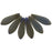 Czech Dagger 16 x 5mm Matte - Iris - Brown (50pcs)