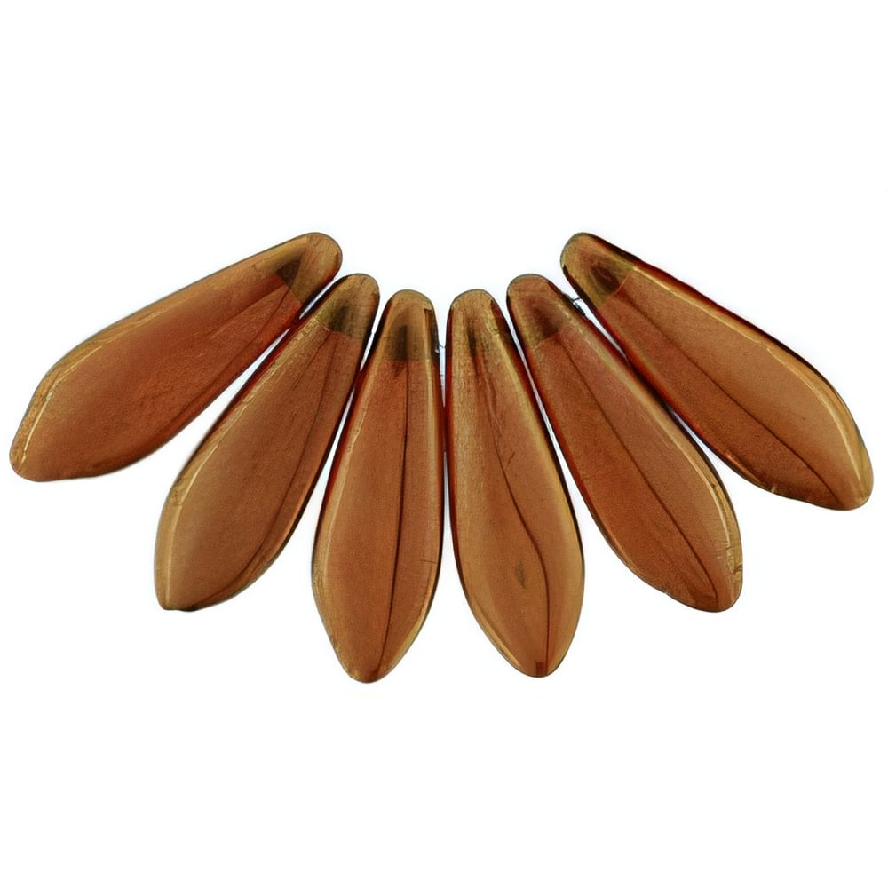 Czech Dagger 16 x 5mm Bronze – Hyacinth  (50pcs)
