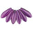 Czech Dagger 16 x 5mm Coated - Satin Lavender (50pcs)