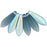 Czech Dagger 16 x 5mm Matte - Montana Blue AB (50pcs)