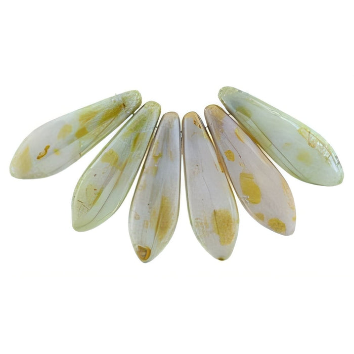 Czech Dagger 16 x 5mm Ultra Luster - Opaque Green (50pcs)