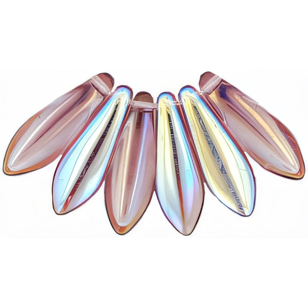 Czech Dagger 16 x 5mm Med Amethyst AB (50pcs)