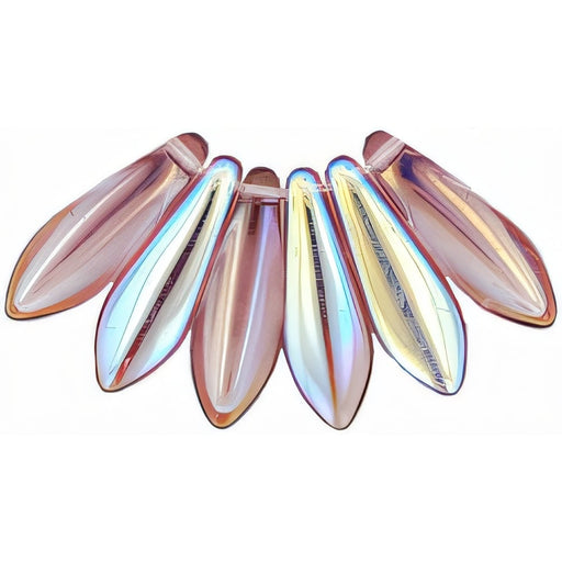 Czech Dagger 16 x 5mm Med Amethyst AB (50pcs)