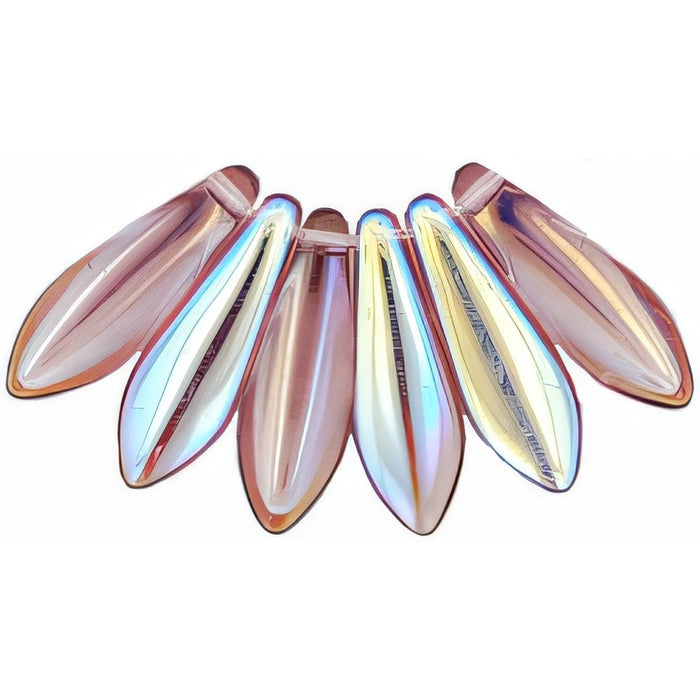 Czech Dagger 16 x 5mm Med Amethyst AB (50pcs)
