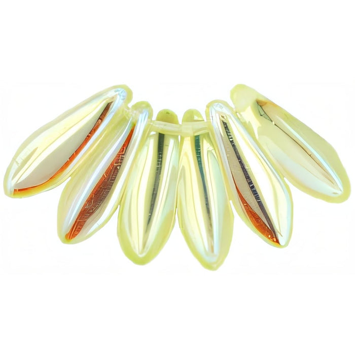 Czech Dagger 16 x 5mm Jonquil AB (50pcs)