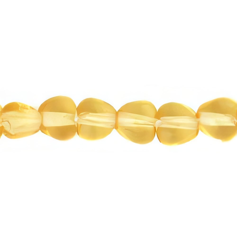 Czech Hearts 4 x 4mm Lt Topaz (50pcs)