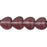 Czech Heart Beads 6 x 6mm Amethyst (25pcs)