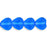Czech Heart Beads 6 x 6mm Sapphire (25pcs)