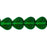 Czech Heart Beads 6 x 6mm Green Emerald (25pcs)