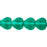 Czech Heart Beads 6 x 6mm Emerald (25pcs)