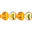 Czech Heart Beads 6 x 6mm Topaz AB (25pcs)