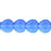 Czech Heart Beads 8 x 8mm Milky Sapphire (25pcs)
