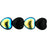 Czech Heart Beads 8 x 8mm Jet AB (25pcs)