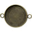 Antiqued Brass Plated Bezel Cup, Round, 20mm, 2 Loop (12 Pieces)
