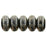 Czech Rondelle 3mm Hematite