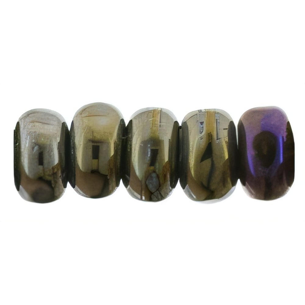 Czech Rondelle 3mm Iris - Brown