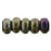 Czech Rondelle 3mm Iris - Brown