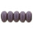 Czech Rondelle 3mm Opaque Purple