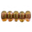 Czech Rondelle 3mm Luster - Rose/Gold Topaz