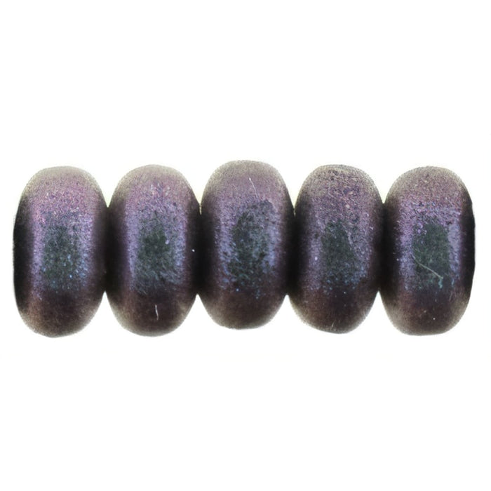 Czech Rondelle 3mm Polychrome - Orchid Aqua