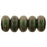 Czech Rondelle 3mm Polychrome - Olive Mauve