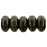Czech Rondelle 3mm Golden Topaz Metallic