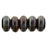 Czech Rondelle 3mm Luster - Metallic Amethyst